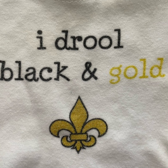 💛⚜️🖤Saints onesie • 3-6M • GUC - Picture 2 of 3